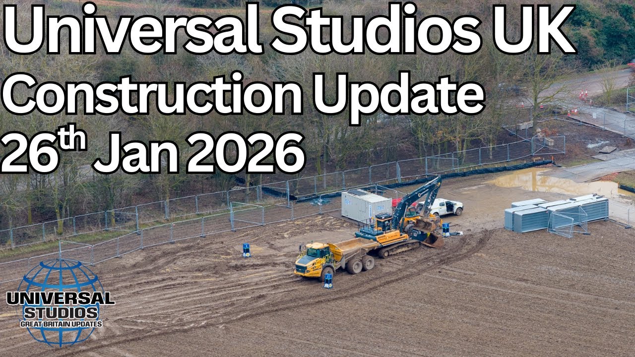 Universal Studios UK Construction Update 26th Jan 2026