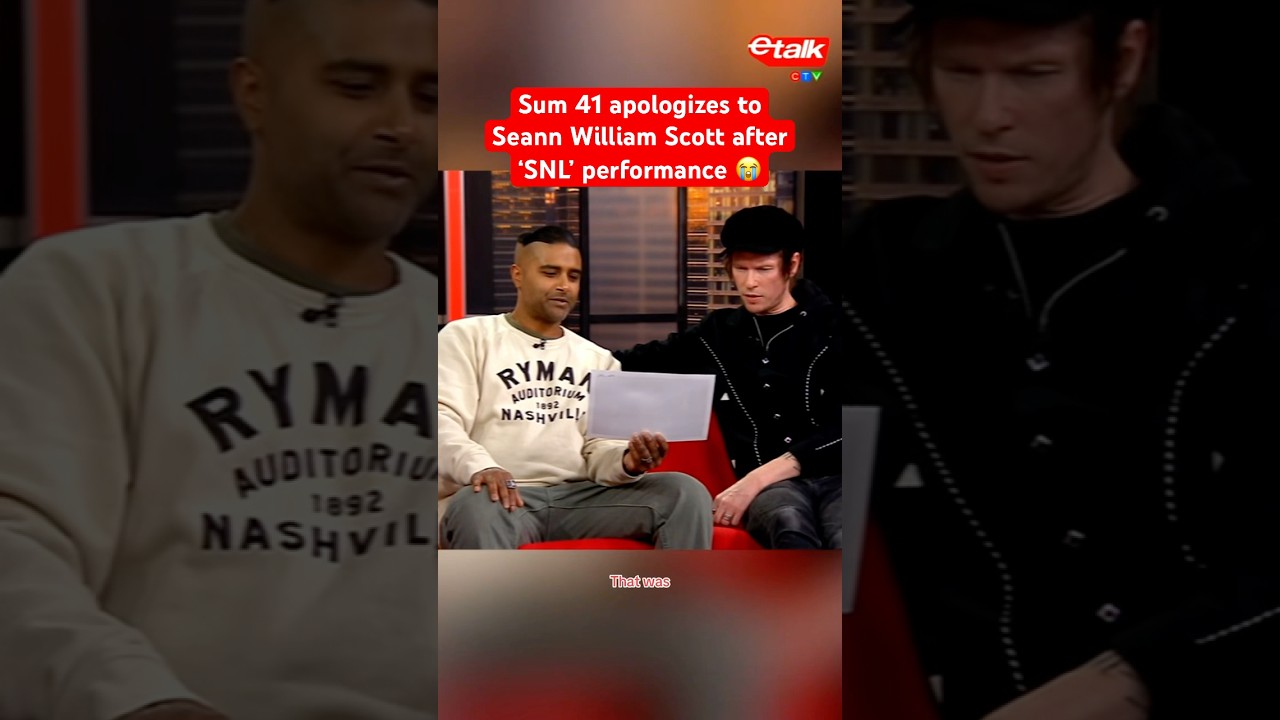 Sum 41 apologizes to Seann William Scott after &lsquo;SNL&rsquo; performance 😭