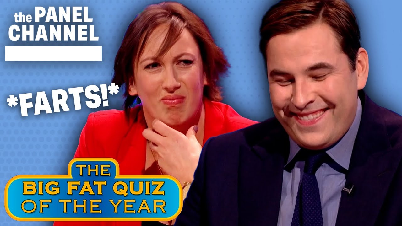 David Walliams Forces Miranda Hart To Move From Her Seat! | Big Fat Quiz | The Panel Channel