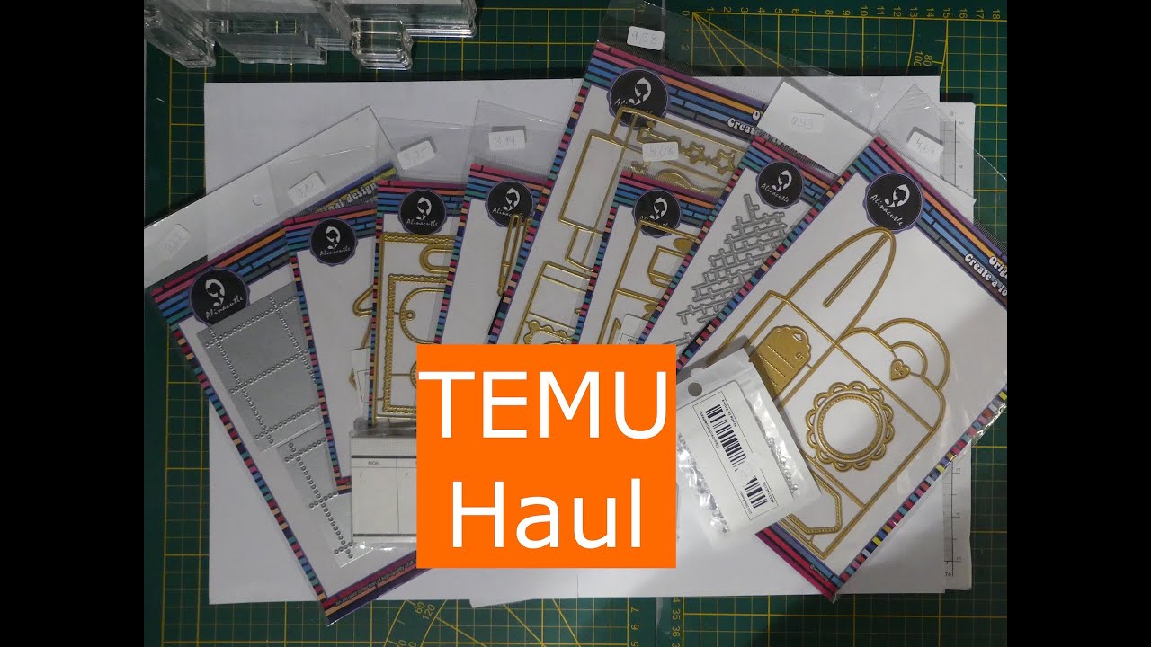 #TEMU Haul, #Alina Craft, Stanzschablonen, Schachtel, Box sooo MEGA