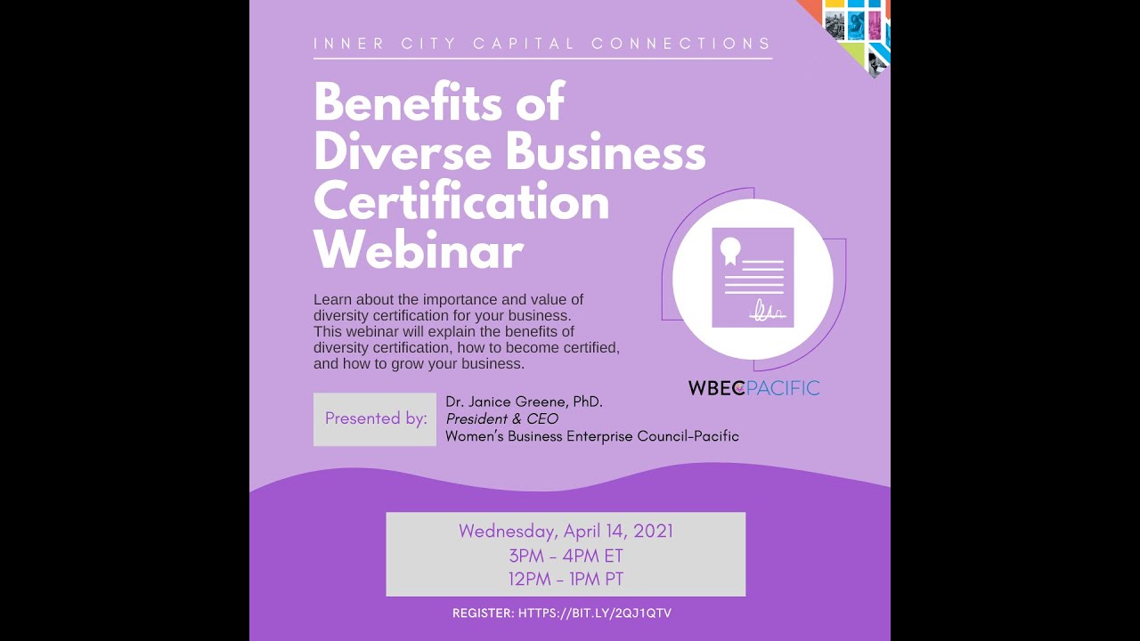 Benefits of Diverse Business Certification