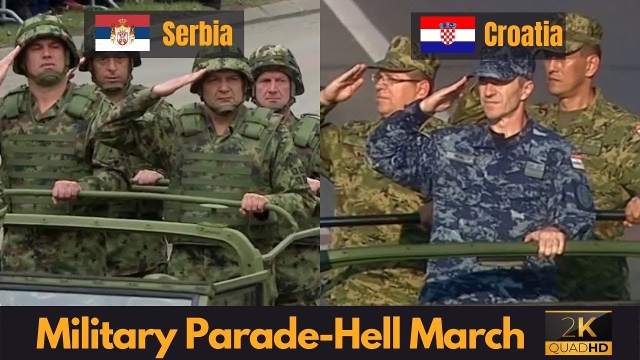 Hell March - Адский марш - сравнение военного парада Сербии и Хорватии (2K QHD)