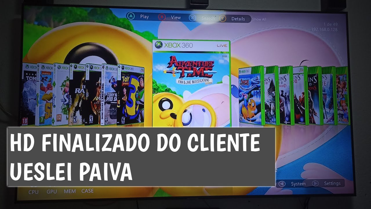 HD 500gb xbox 360 RGH (cliente Ueslei Paiva),de guarulhos