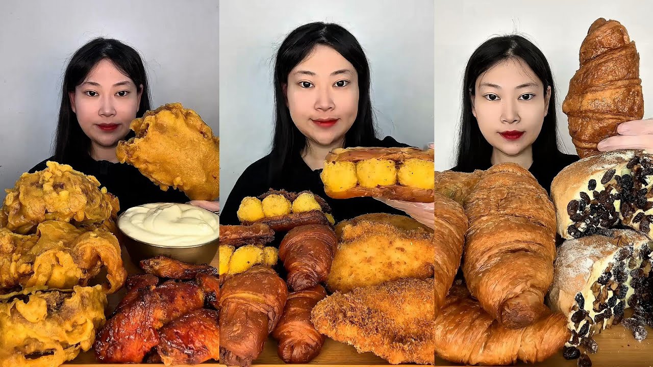 #炸面包 巧克力牛角包 #奶酪包 里面是坚果果干和奶酪 一盒400克  料贼足 奶香浓郁 #面包控 #国补在手万事大集