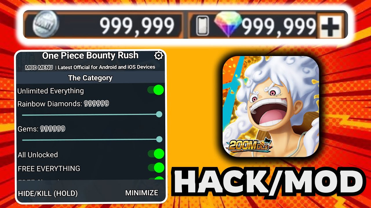 One Piece Bounty Rush HACK/MOD APK 2026 🚀 Unlimited Rainbow Diamonds & God Mode (iOS/Android)