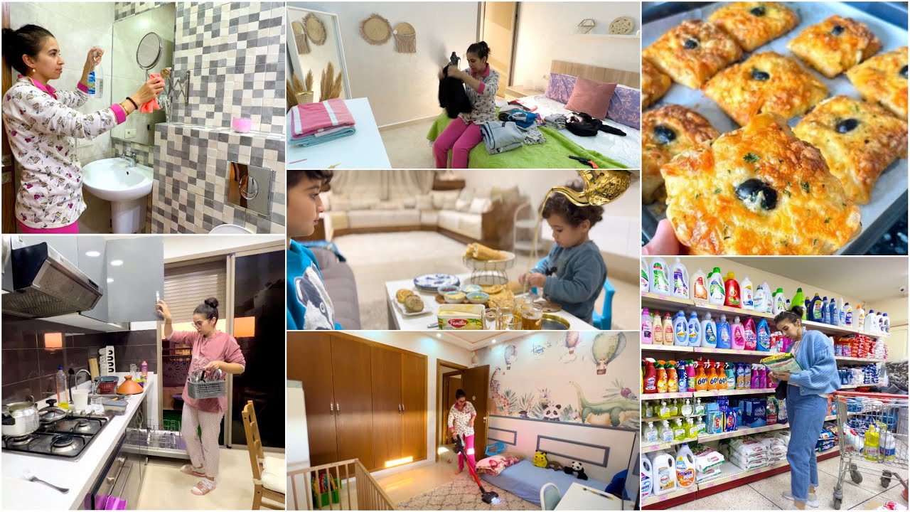 جمعت لوقفت لداري❤️روتين كلو حماس، خدمة جديدة😍 تقدية ,تنظيف ❤️شهيوة لذيذة للعشاء