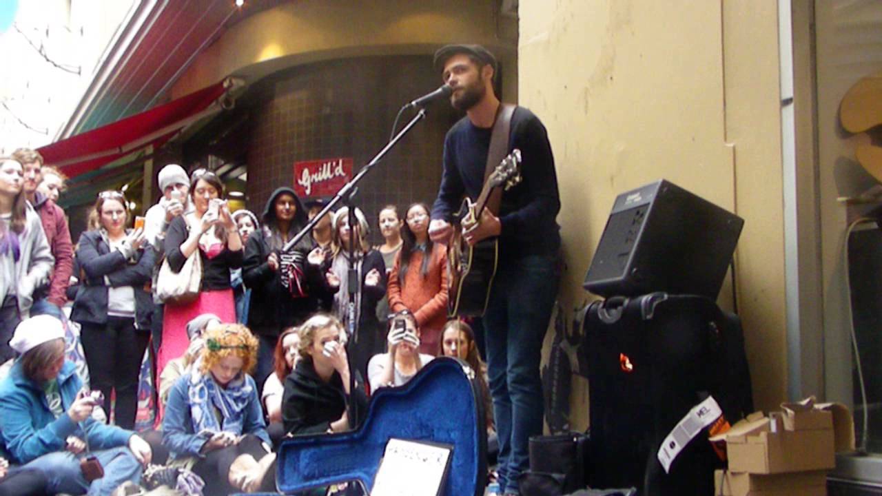 Passenger Holes Busking Melbourne 17/3/13