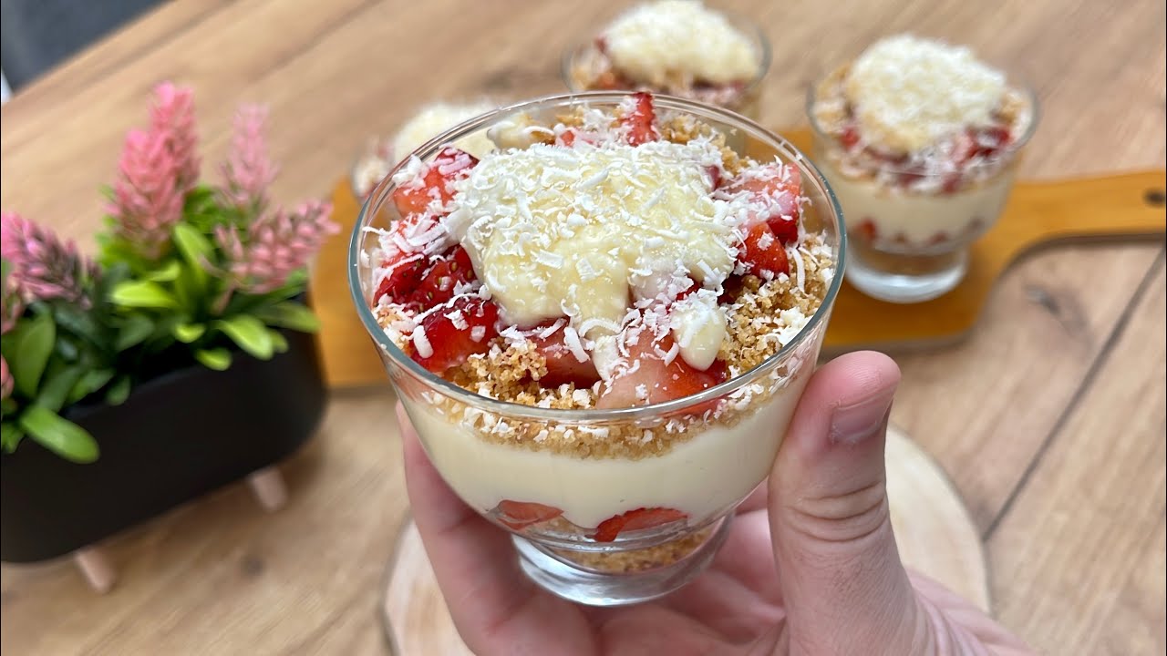 Desert vo Čaša 5 Minuti Vreme 👌🍓😋
