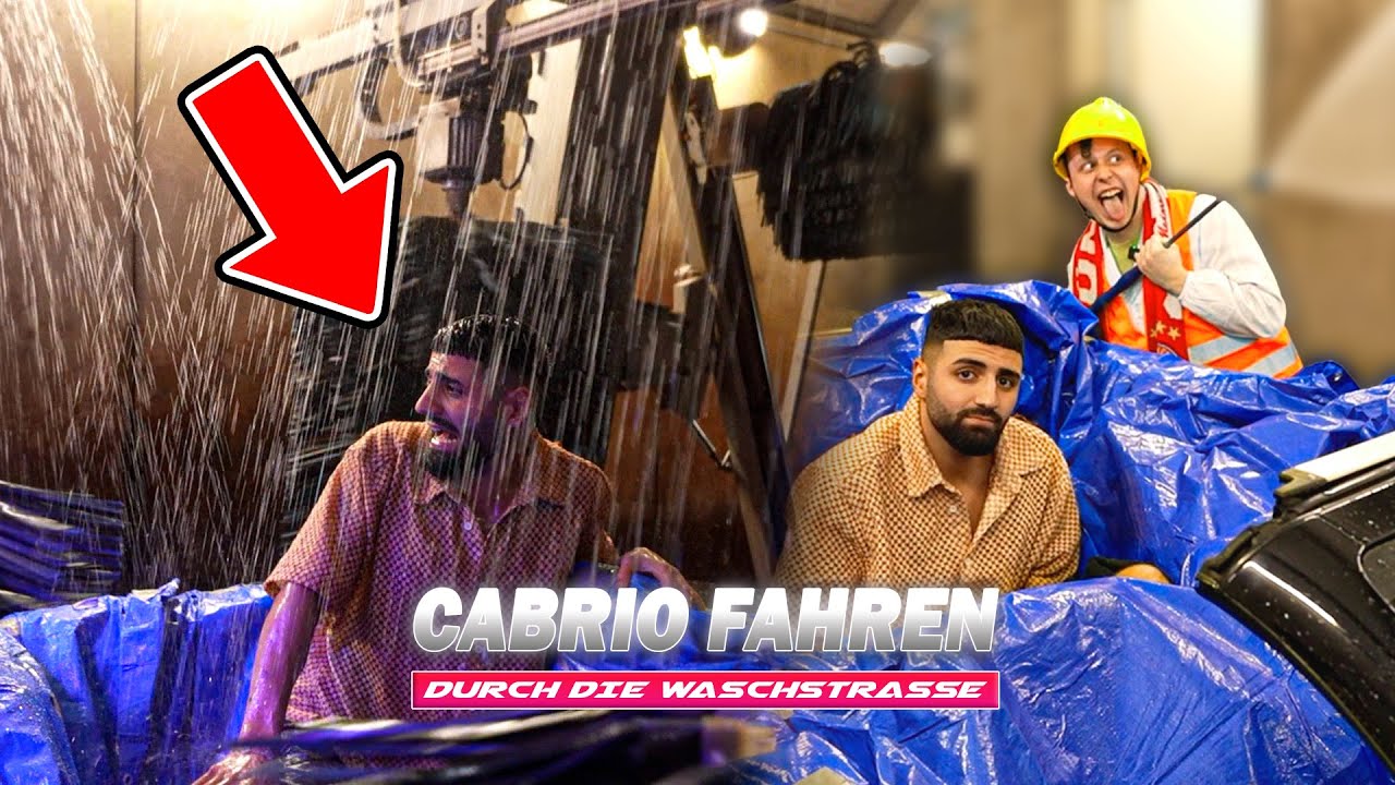 Jordan & Semih FAHREN mit CABRIO DURCH die WASCHSTRAẞE (extrem)