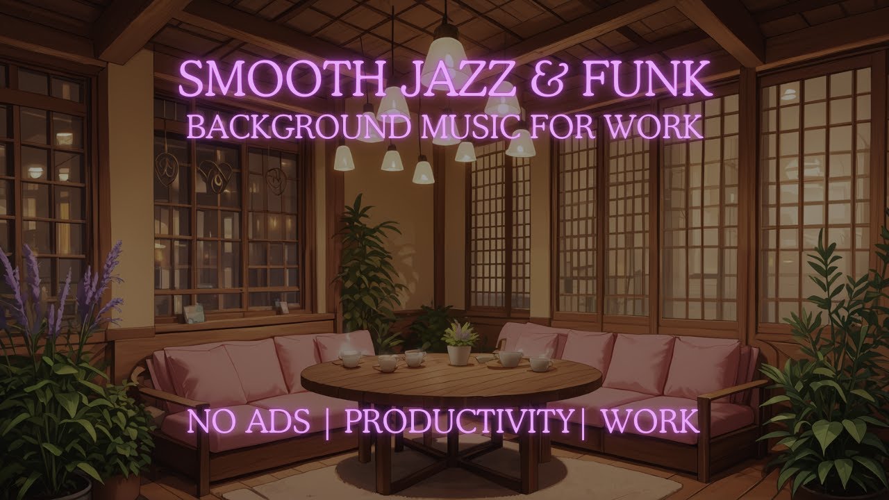 Smooth Jazz & Funk (No Ads) | Background Music for Work