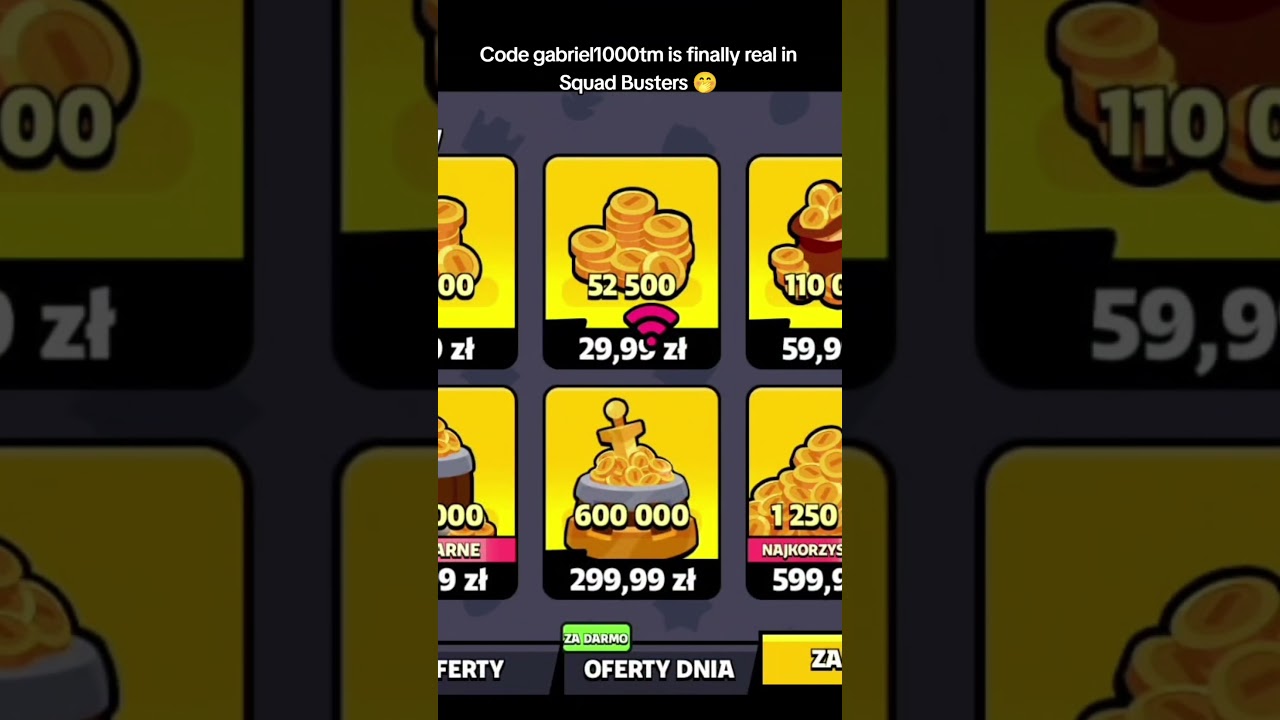 Code gabriel1000tm finally in Squad Busters!!! 
