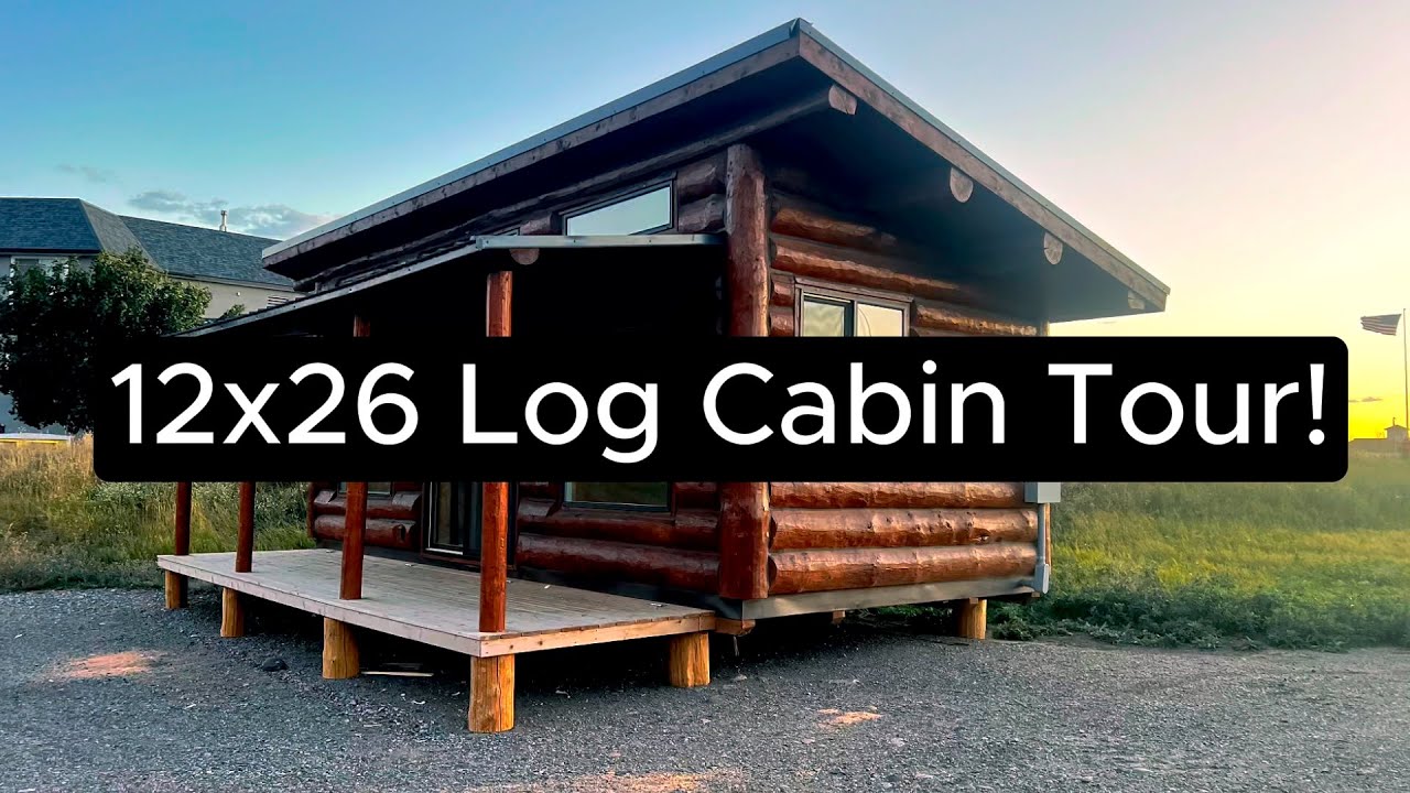 Authentic Modern Log Cabin Tour!