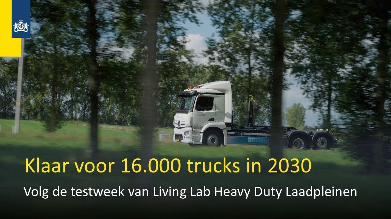 Living Lab Heavy Duty laadpleinen: energietransitie naar elektrische vrachtwagens