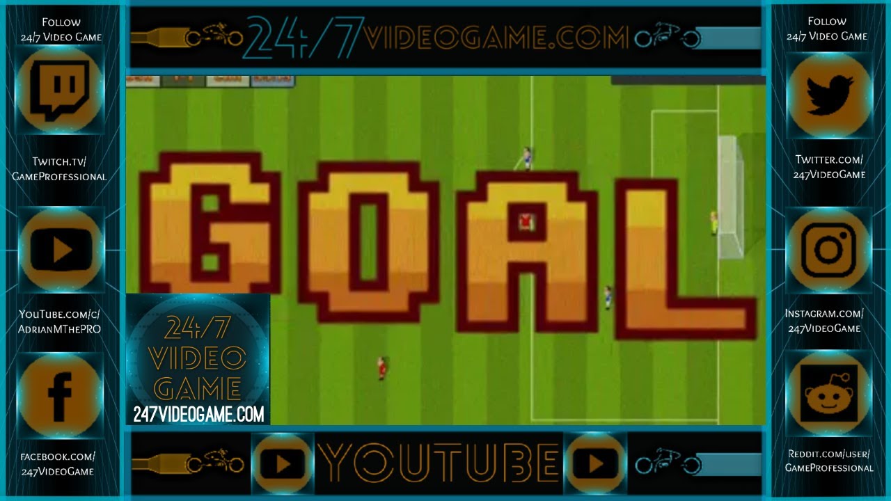 8-Bit Soccer no commentary gameplay - 24/7 Video Game -  247VIDEOGAME.COM