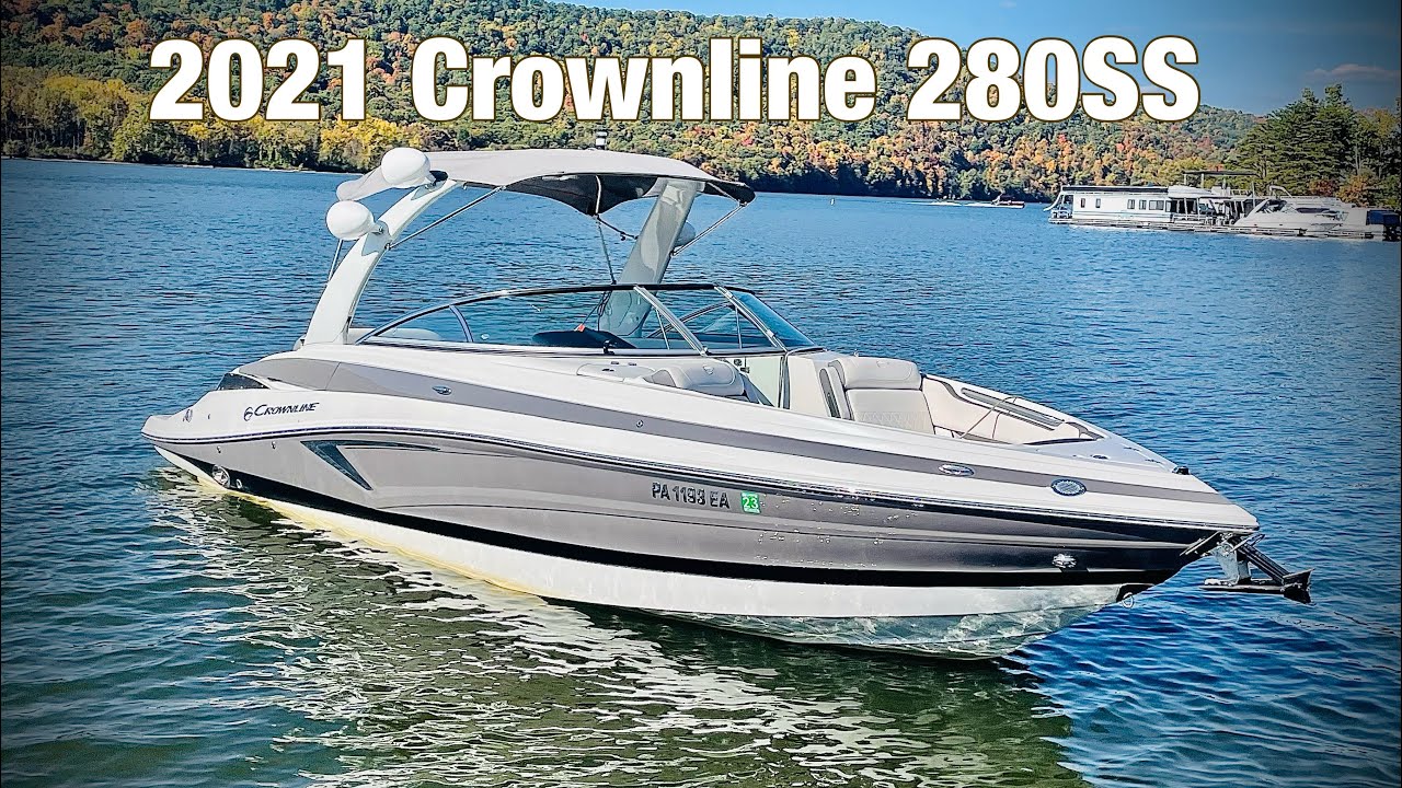 Демонстрация на воде! Катер Crownline 280SS 2021 года выпуска с двигателем Mercruiser 8.2MPI мощн...