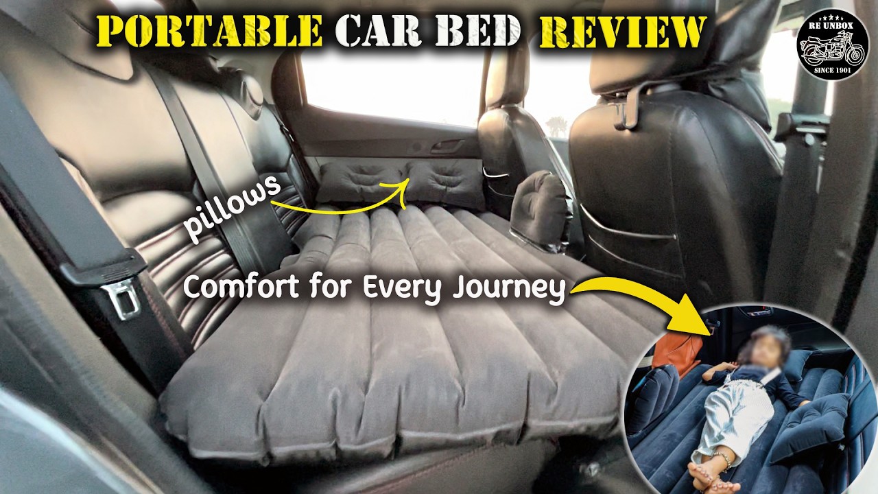 Car Inflatable Bed |Car Bed Mattress| Review | For Kids,Travel ,Trip,Camping, Picnic ,Pool & Beach