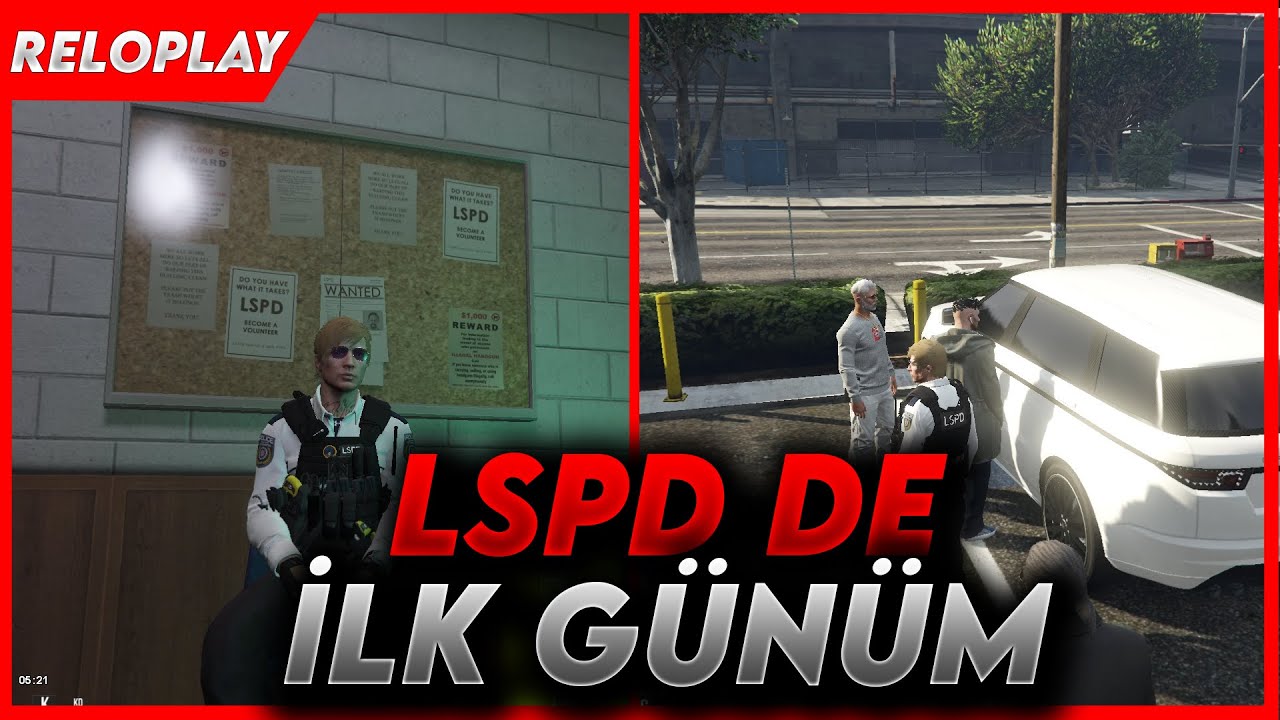 LSPD'DE İLK GÜNÜM|LSPD|YENİ STAJYER'LER|VİZYONER ROLEPLAY|