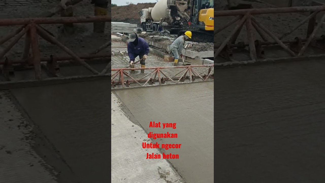 alat yg digunakan untuk cor jalan beton
