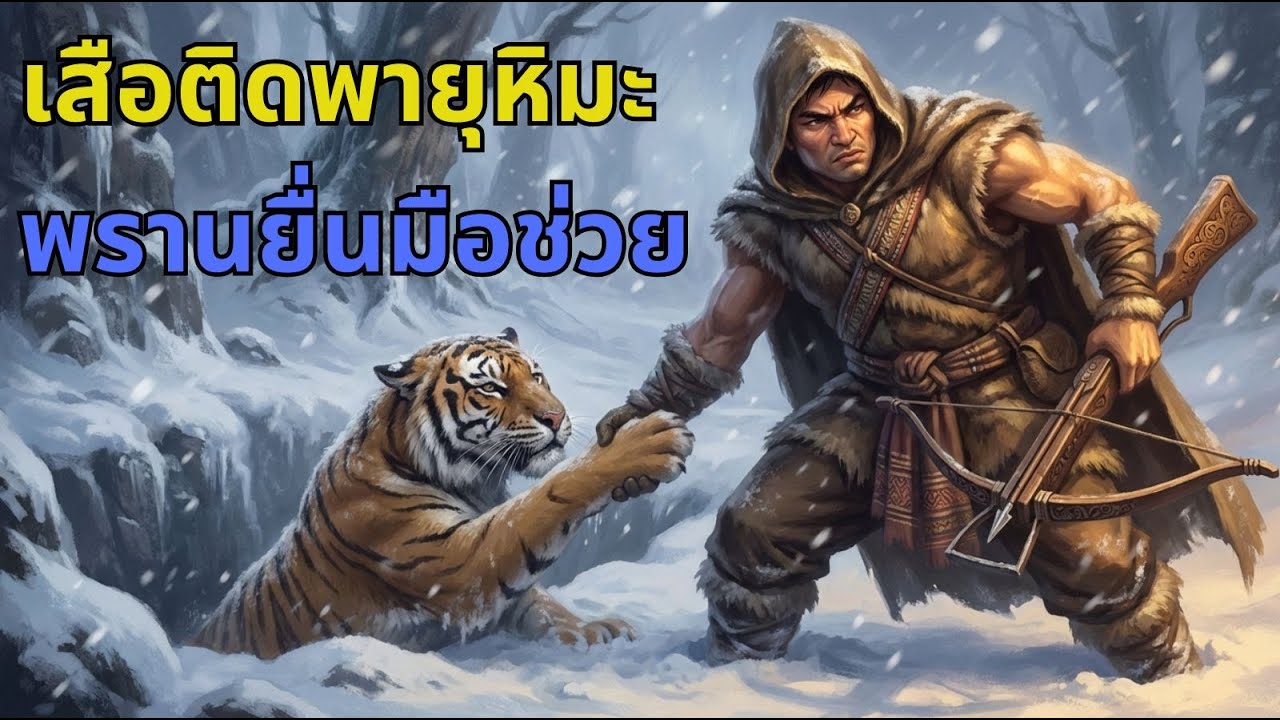 พรานคนหนึ่งช่วยชีวิตเสือตัวหนึ่งจากพายุหิมะอันหนาวเหน็บ|นิทาน, นิทานพื้นบ้าน, ตำนาน, เรื่องเล่าI