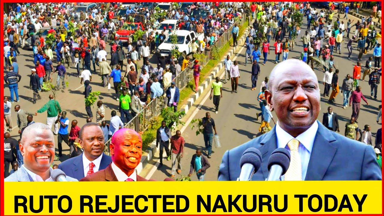 Uongo! Wanatam! Ruto rejected in Nakuru today by angry Gachagua supporters over his boring promises