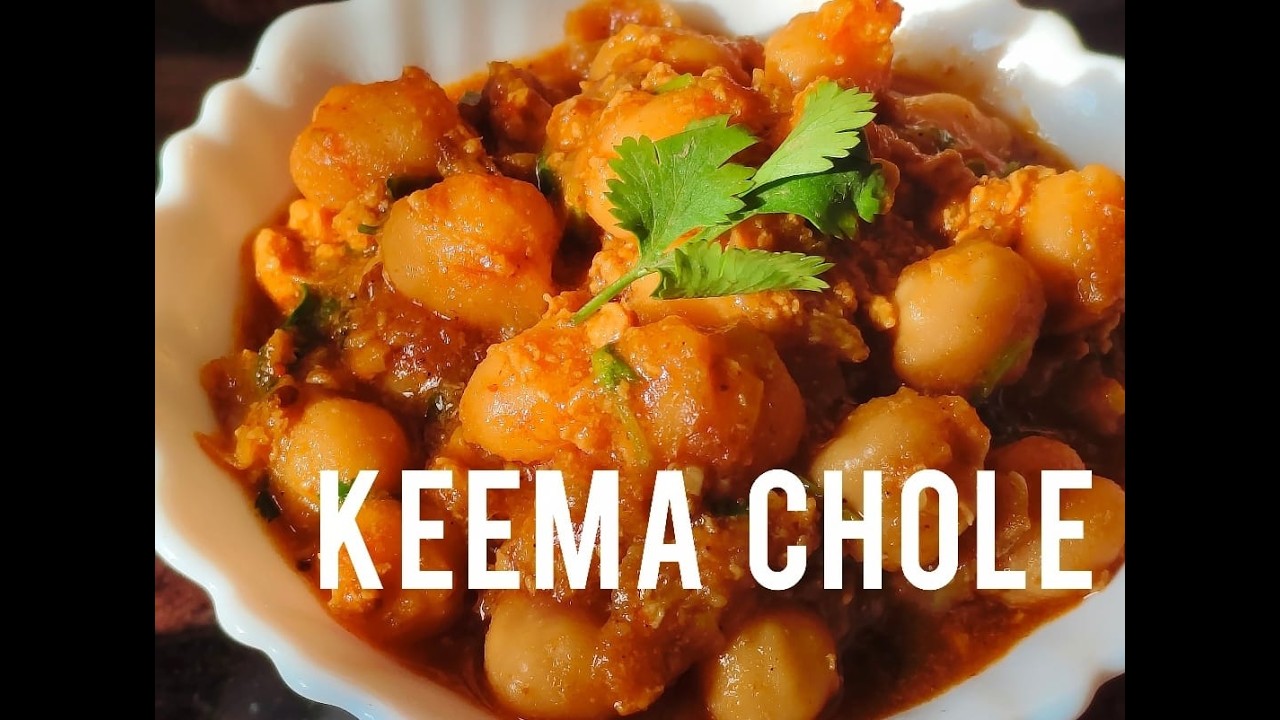 CHICKEN KEEMA CHOLE RECIPE I STEP BY STEP
