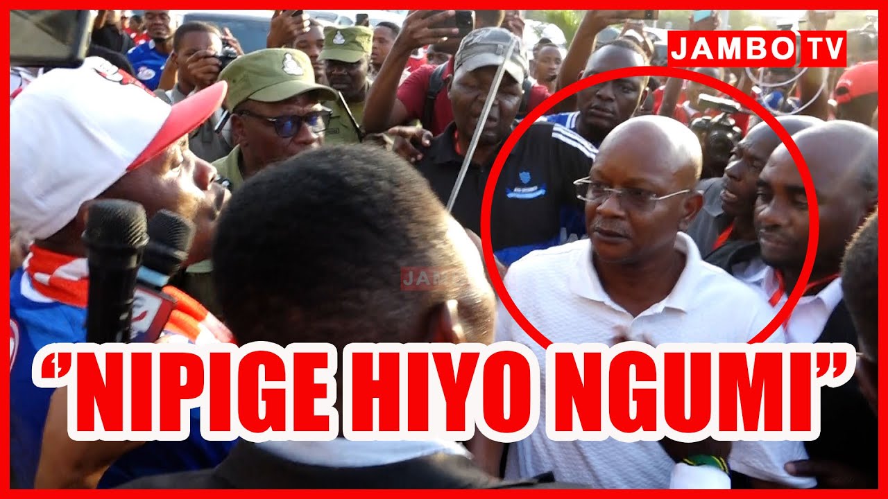 VURUGU  MANGUNGU APONEA CHUPUCHUPU KUPIGWA NGUMI NA SHABIKI WA SIMBA 