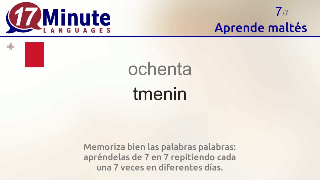 Aprende maltés (3ª parte)