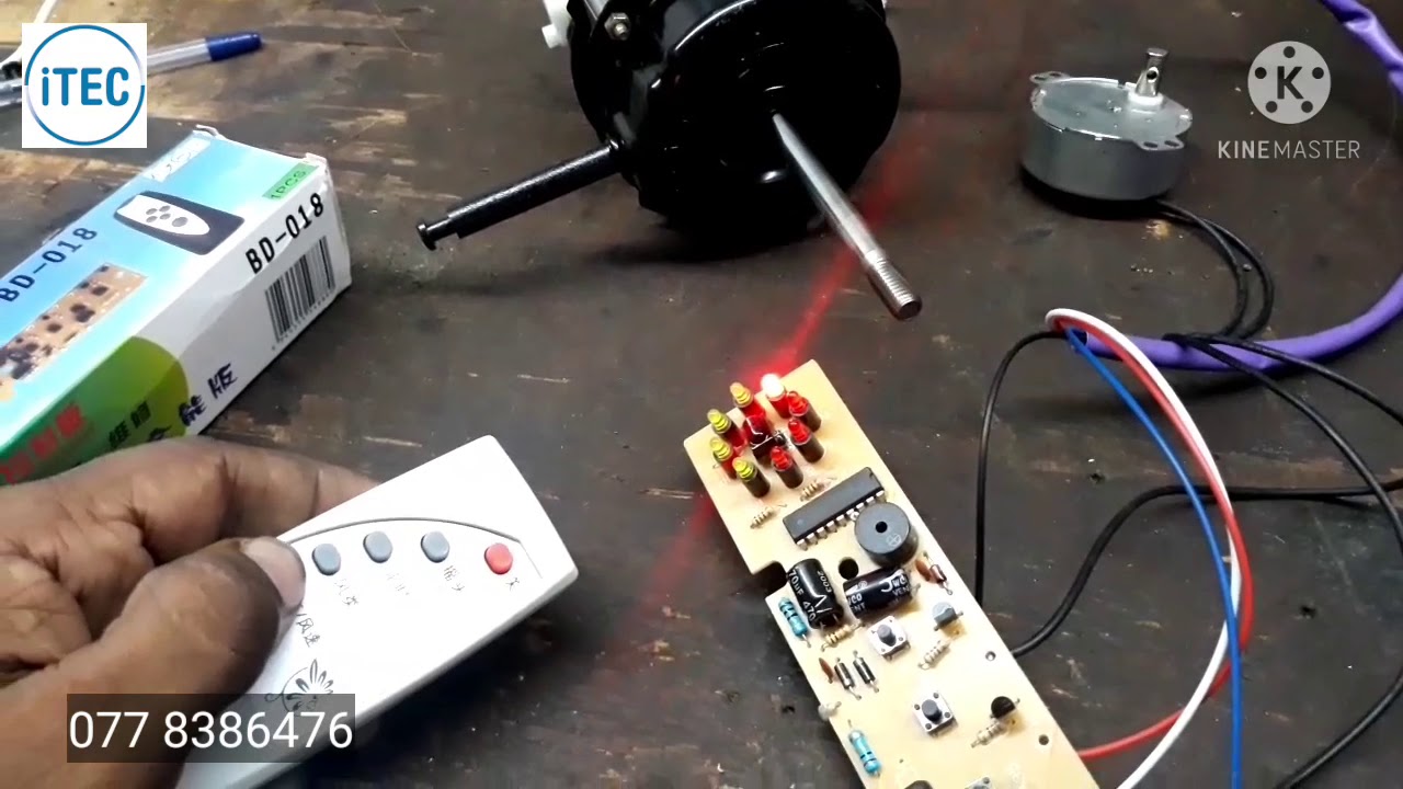 Remort fan universal pcb.රිමෝට් ෆෑන් එකට සර්කිට් එකක්.
