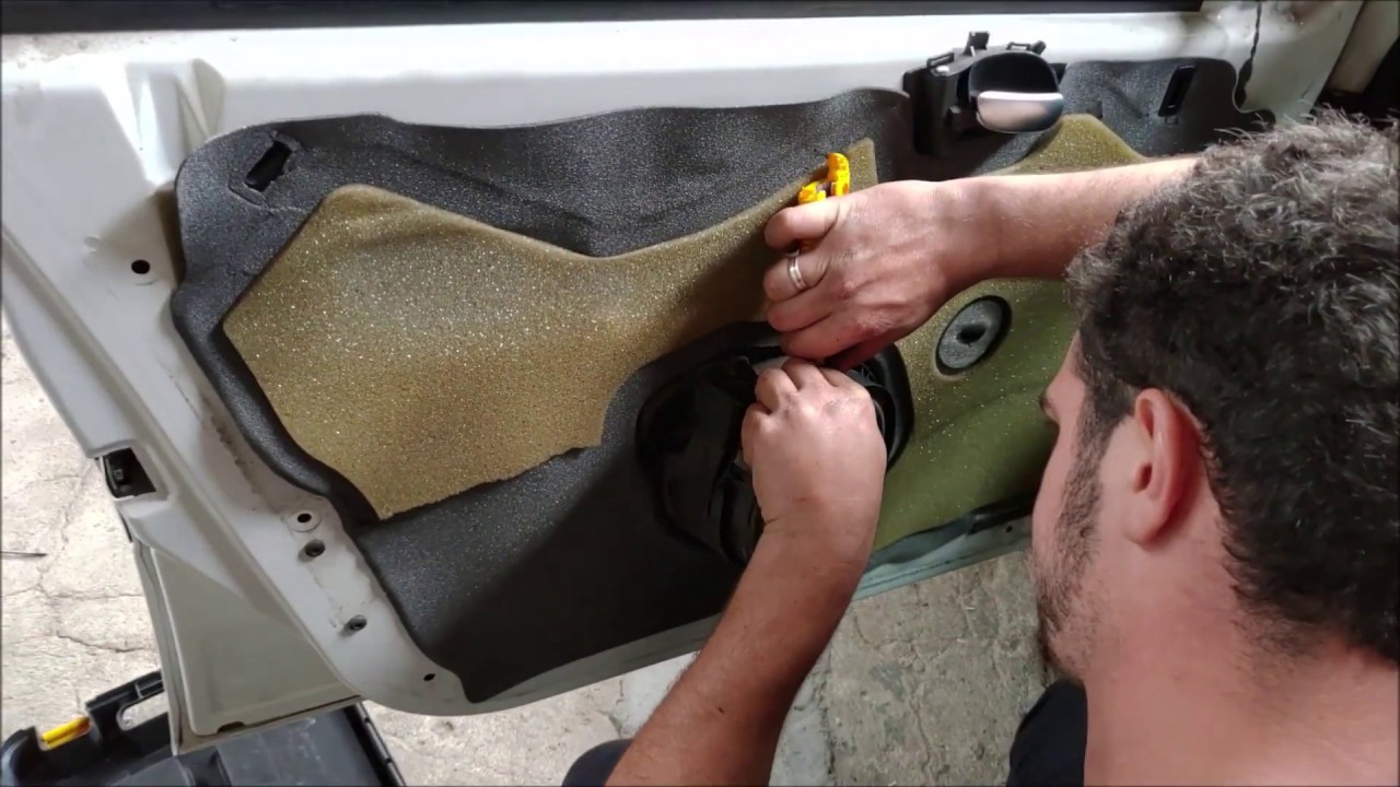 Instalacao do auto falante no Peugeot 207