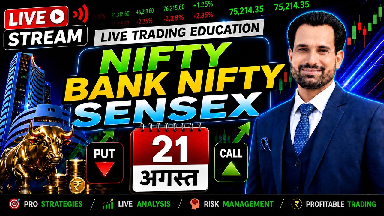 Live Trading | Nifty Live Market  | Sensex Live @KrishnaBullsTrading