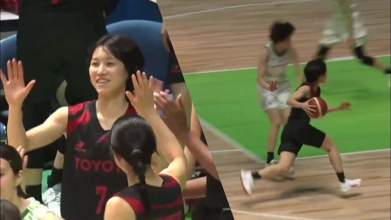 【アーリーエントリーの高校生がみせる！】横山智那美(トヨタ自動車 #7 | 桜花学園高3年）(2023.01.21 | 第24回Wリーグ 第9週）