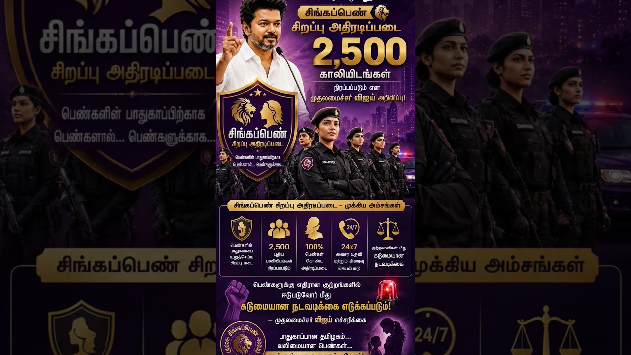 CM Vijay - Singapen 2500 Job vacancy