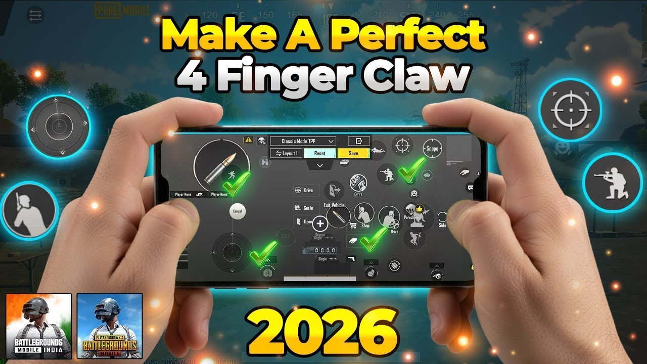 Best 4 Finger Claw Layout & Settings : 2026 Control Guide