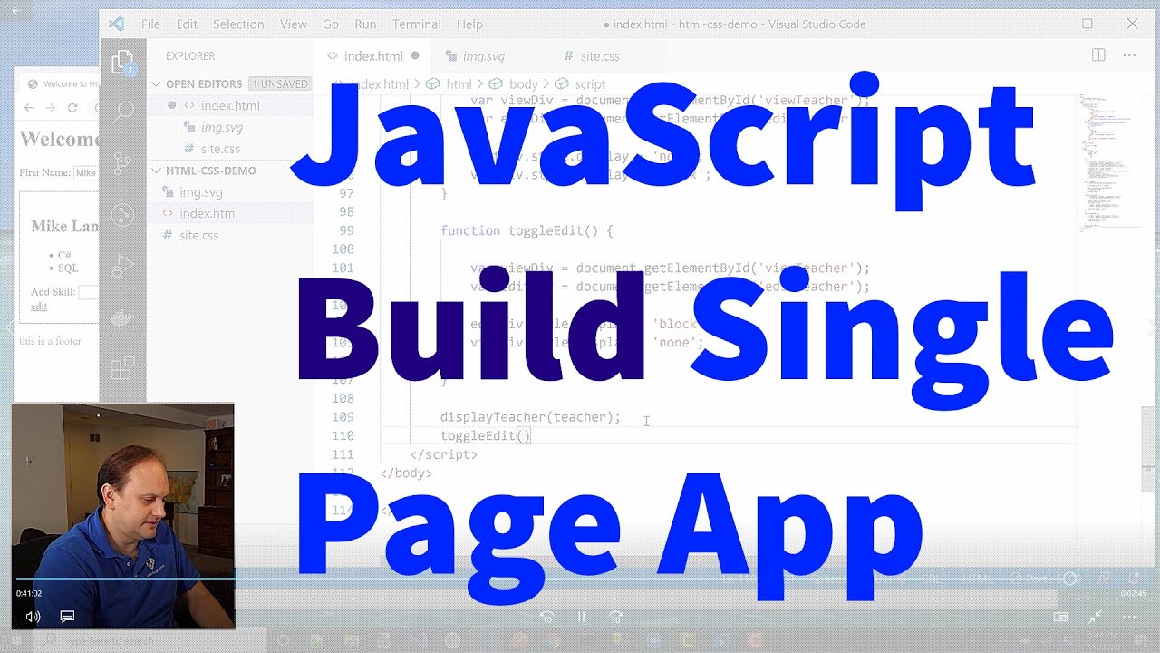Build your first JavaScript Single Page App