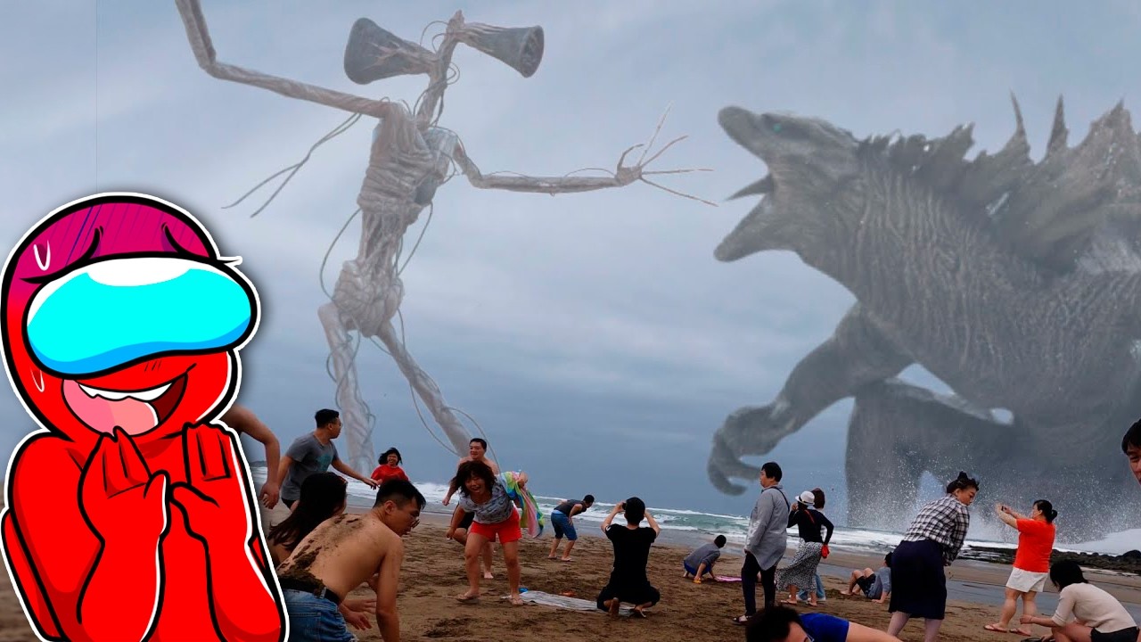 SIREN HEAD vs GODZILLA en LA VIDA REAL | DEEP Reacción