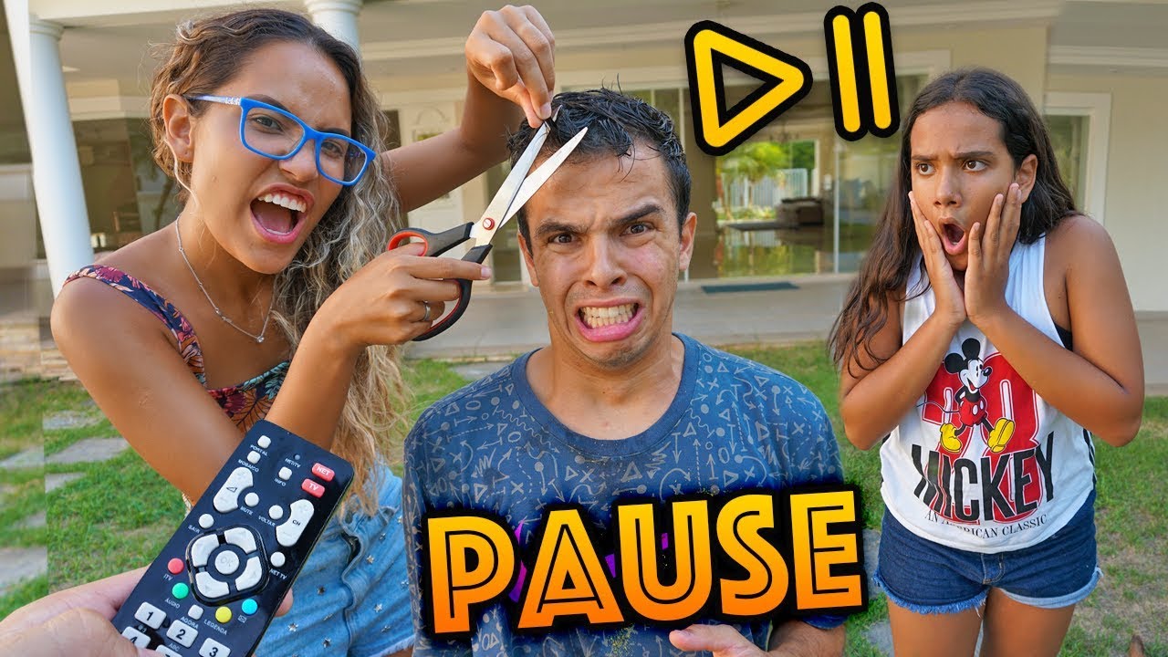 PAUSEI MEU NAMORADO O DIA INTEIRO! - (ELE SE REVOLTOU)