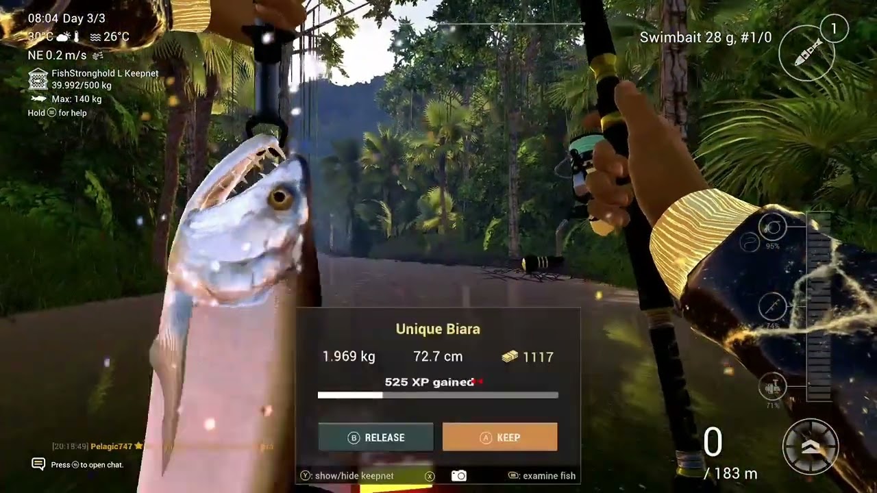 Unique Biara on Swimbait at Marron River in Bolivia   Fishing Planet