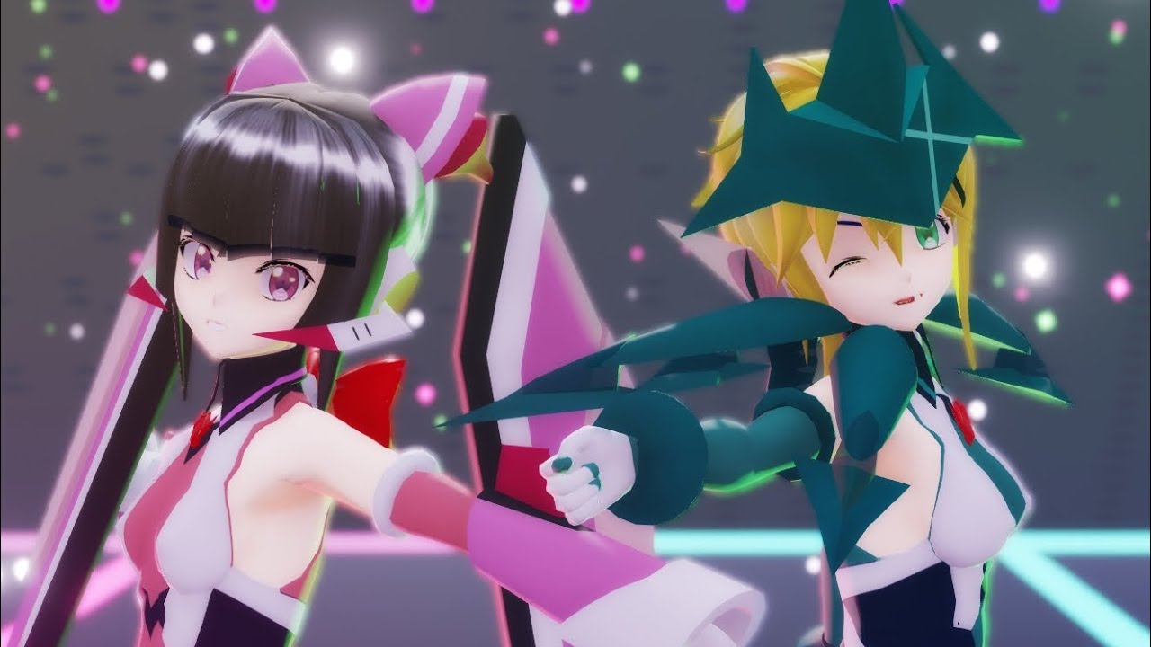 【シンフォギア MMD】暁切歌 × 月読調 / Kirika/Shirabe - 爽快奪回Sunlight【1080p】