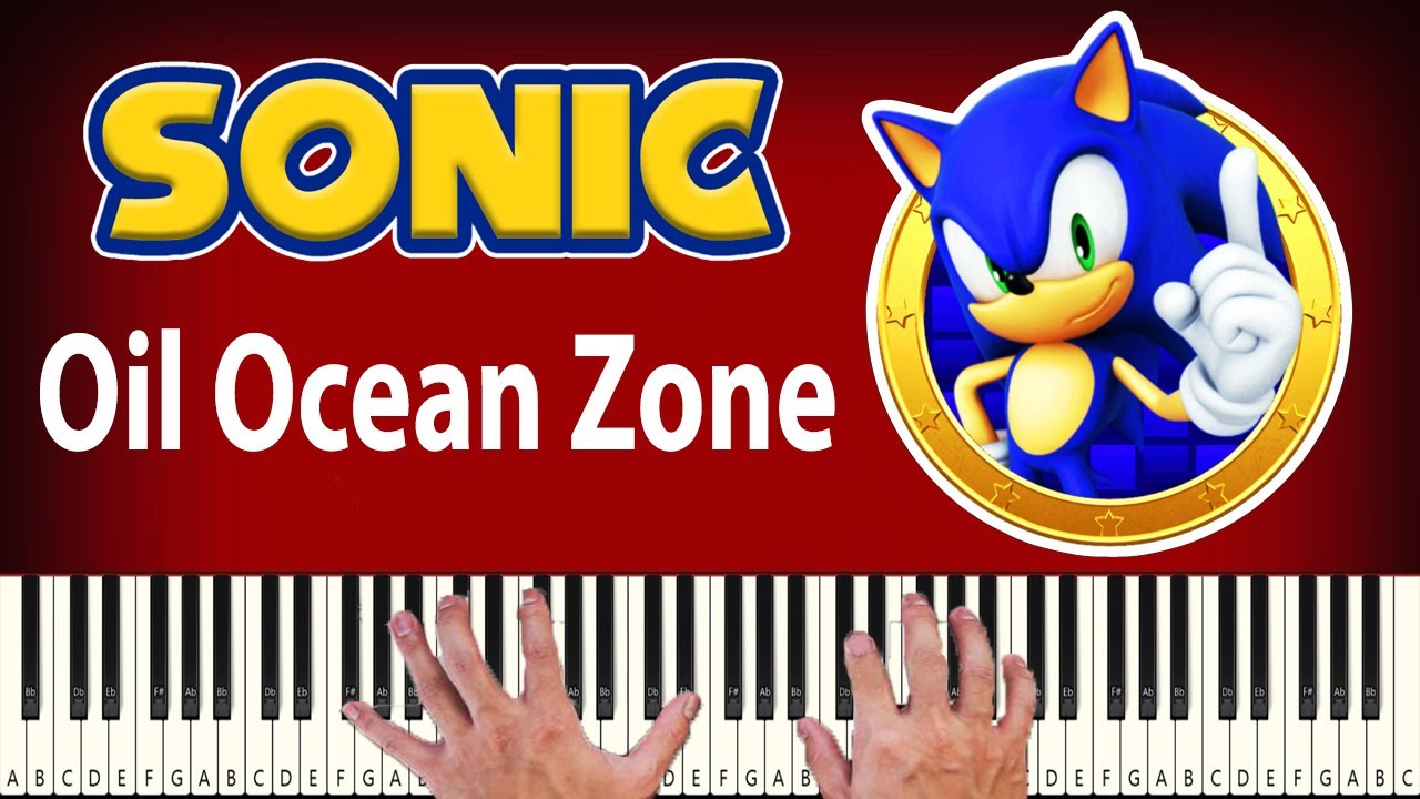 Sonic 2 - Oil Ocean Zone - PIANO TUTORIAL