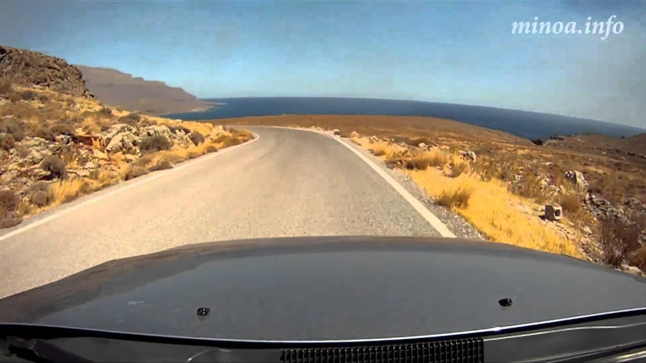 Driving down to Kato Zakros