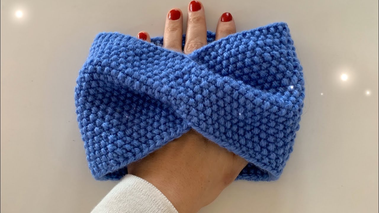 Pirinç Örgü Bandana / Seed Stitch Headband