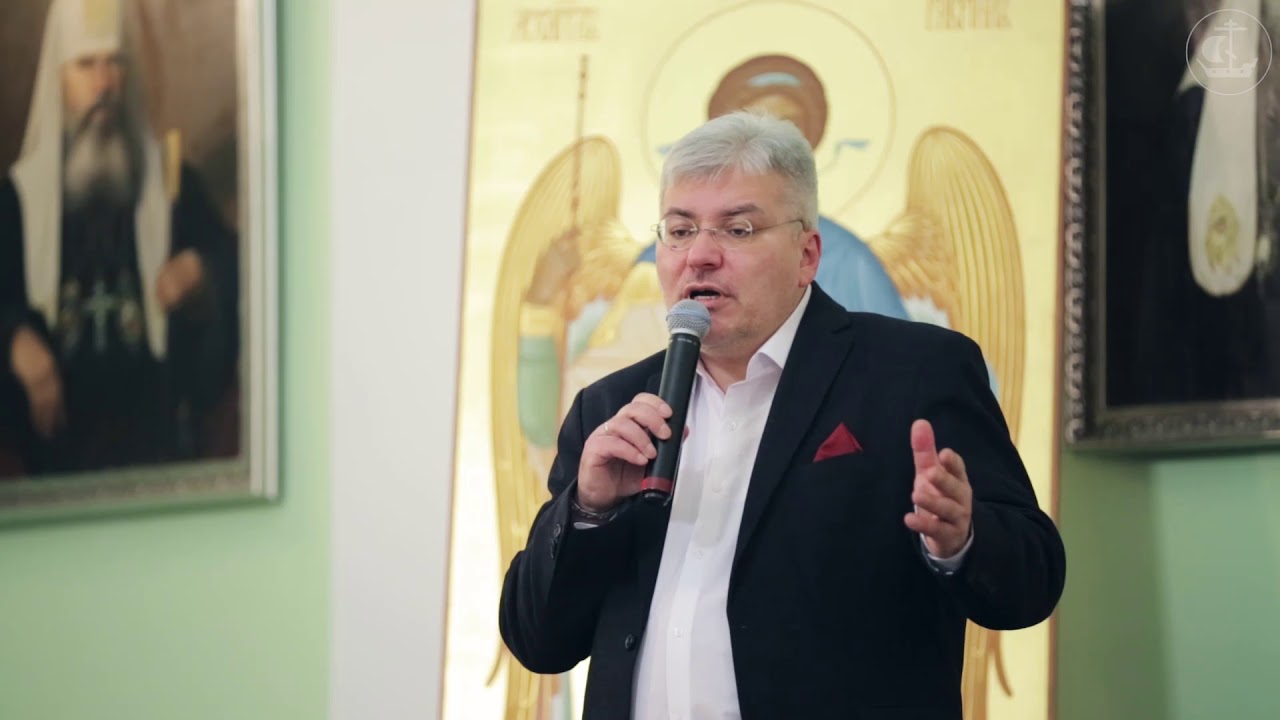 Писатель Е. Водолазкин в Академии / The writer E.Vodolazkin in the  SPTA