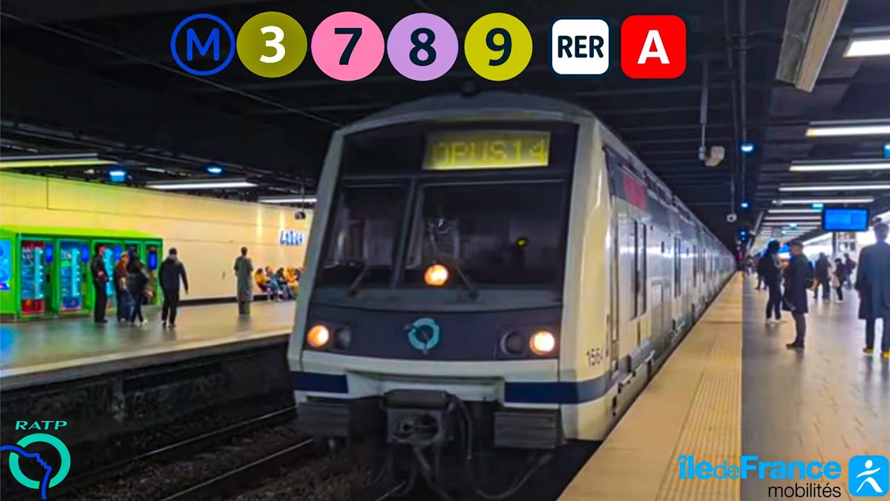 Interconnexions Métro et RER : Opéra, Auber et Havre-Caumartin