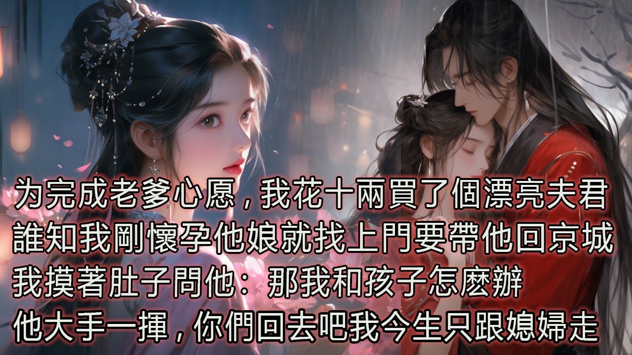 為完成老爹心願,我花十兩買了個漂亮夫君，誰知我剛懷孕他娘就找上門要帶他回京城，我摸著肚子問他，那我和孩子怎麼辦，他大手一揮,你們回去吧我今生只跟媳婦走。