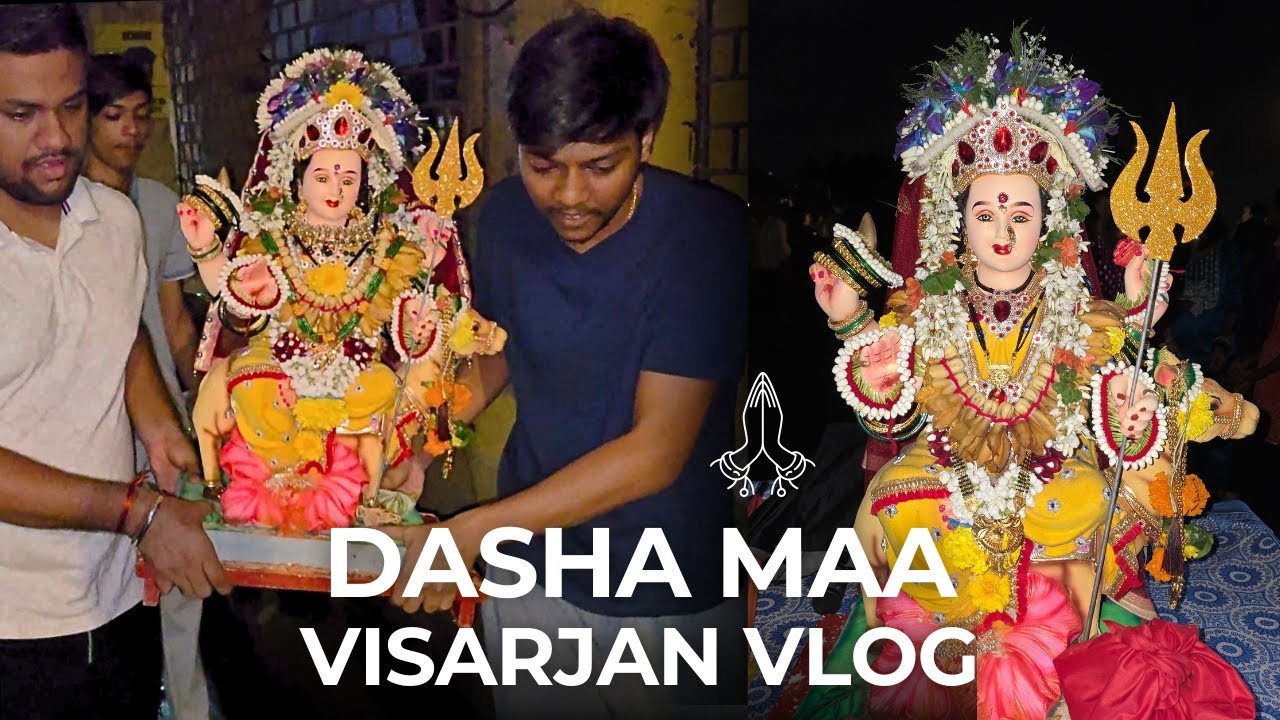 🙏 Devi Dasha Maa Visarjan Vlog | Devi Dasha Maa no Utsav | Bhavesh Parmar Vlog