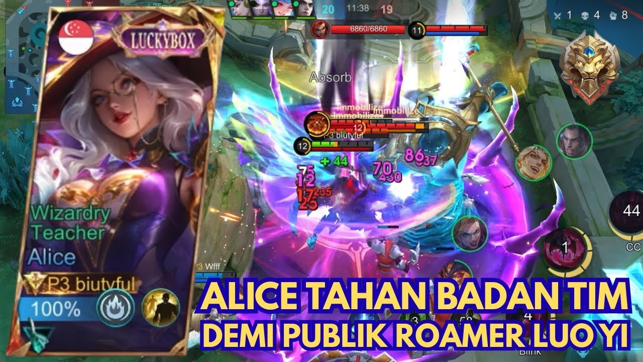 KEWALAHAN LAWAN TIGA TANK, TANTE ALICE MENANGIS ‼️ DEMI TETIBA PUBLIK PICK ROAM LUO YI ❌❌😭😭