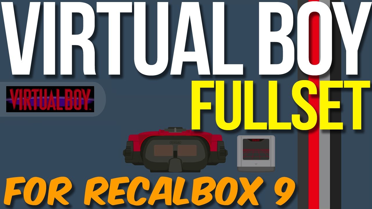 FULLSET NINTENDO VIRTUAL BOY (RECALBOX 9, RECALBOX 8.xx - APRIL 2023 UPDATE)
