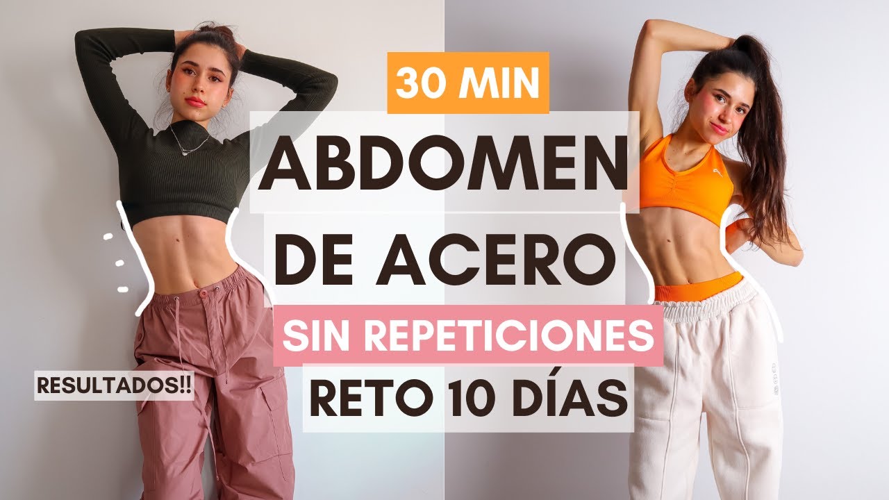 30 min ejercicios ABDOMEN Y VIENTRE PLANO + CINTURA EN CASA!! SIN REPETICIONES!! ILI LIFE