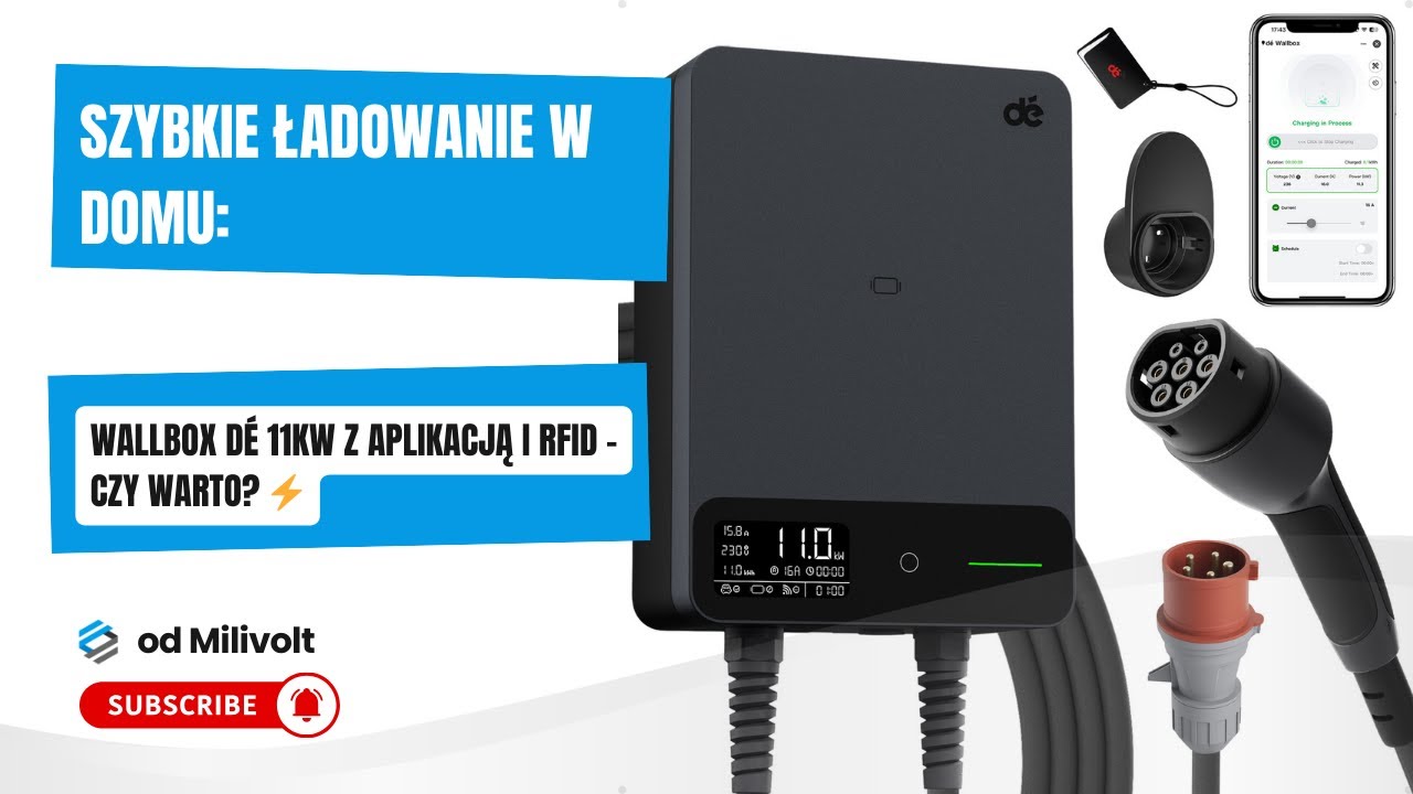 Szybkie ładowanie w domu: Wallbox d&eacute; 11kW z aplikacją i RFID &ndash; Czy warto? ⚡