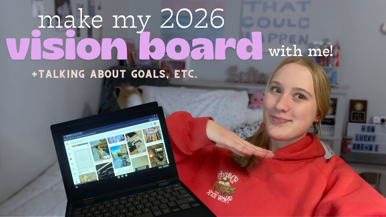 make my VISION BOARD with me | pt. 2 of prepping for 2026 